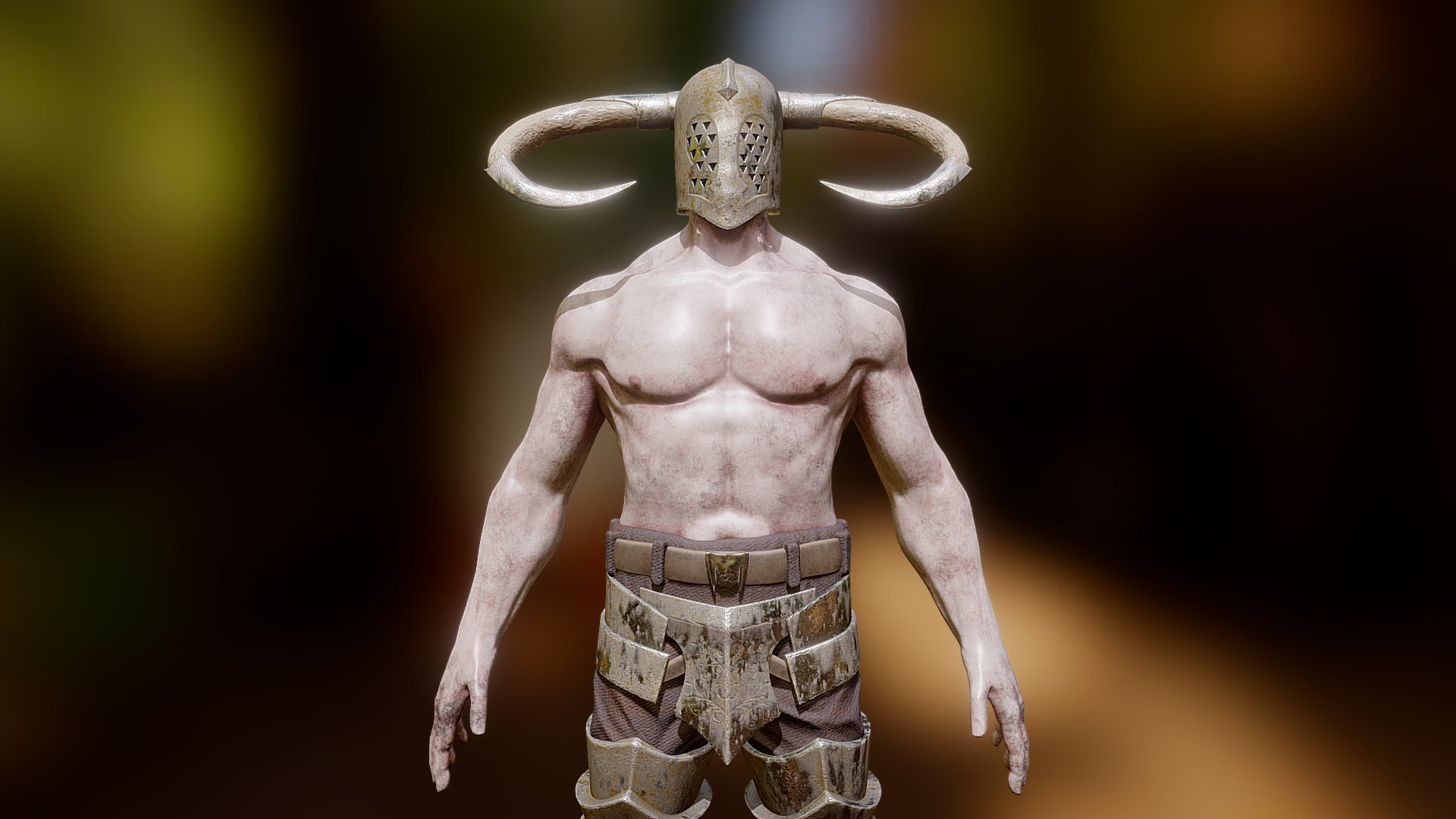 concept made by https://www.artstation.com/pumpkinpie - Scary warrior - Download Free 3D model by Domindik 3d model
