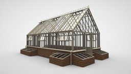 Glasshouse greenhouse, unrealengine, rizomuv, substance-painter, cinema4d, noai