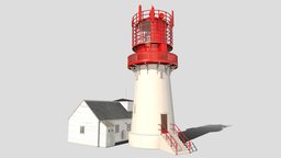 LightHouse red, lighthouse, lighthouse-model, house, light, lighthousechallenge, noai