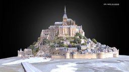 Mont Saint Michel scan3d, cultural-heritage, photoscan, architecture, photogrammetry