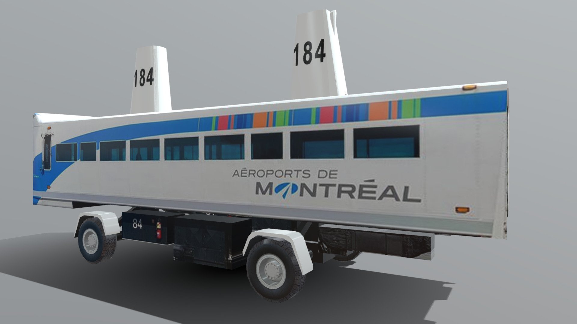 Mobile Lounges de Montreal airport - Buy Royalty Free 3D model by paperscan 3d model