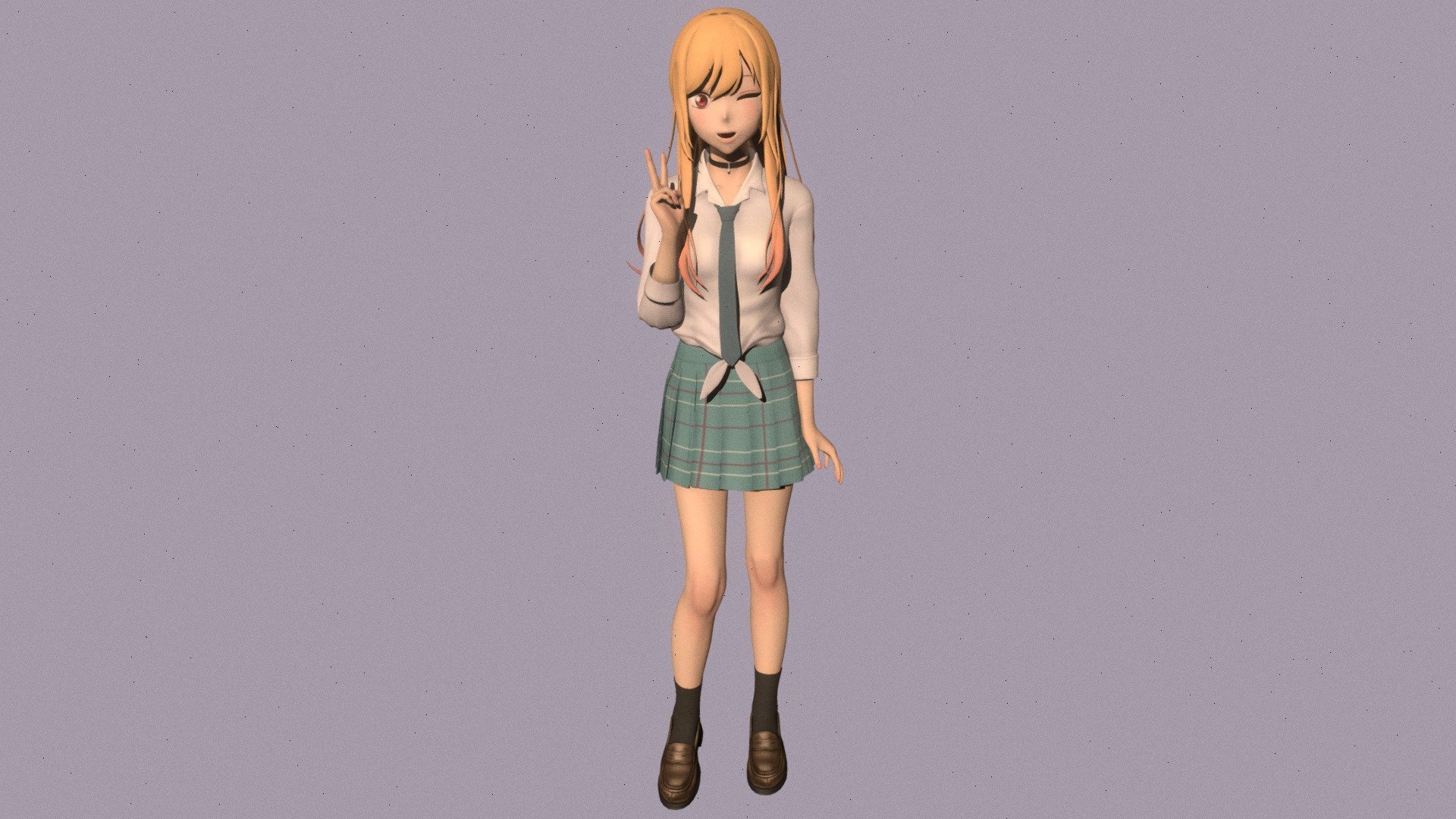 Posed model of anime girl Marin Kitagawa (My Dress-Up Darling).

This product include .FBX (ver. 7200) and .MAX (ver. 2010) files.

Rigged version: https://sketchfab.com/3d-models/t-pose-rigged-model-of-marin-kitagawa-534a1f56fdcd49c5bc307e3faf31c557

I support convert this 3D model to various file formats: 3DS; AI; ASE; DAE; DWF; DWG; DXF; FLT; HTR; IGS; M3G; MQO; OBJ; SAT; STL; W3D; WRL; X.

You can buy all of my models in one pack to save cost: https://sketchfab.com/3d-models/all-of-my-anime-girls-c5a56156994e4193b9e8fa21a3b8360b

And I can make commission models.

If you have any questions, please leave a comment or contact me via my email 3d.eden.project@gmail.com 3d model