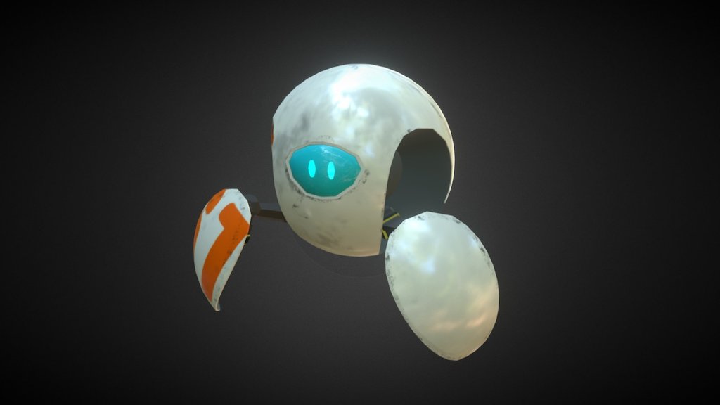 Friendly Spherical Robot :) - Robot Sphere - 3D model by Razgrizzz 3d model