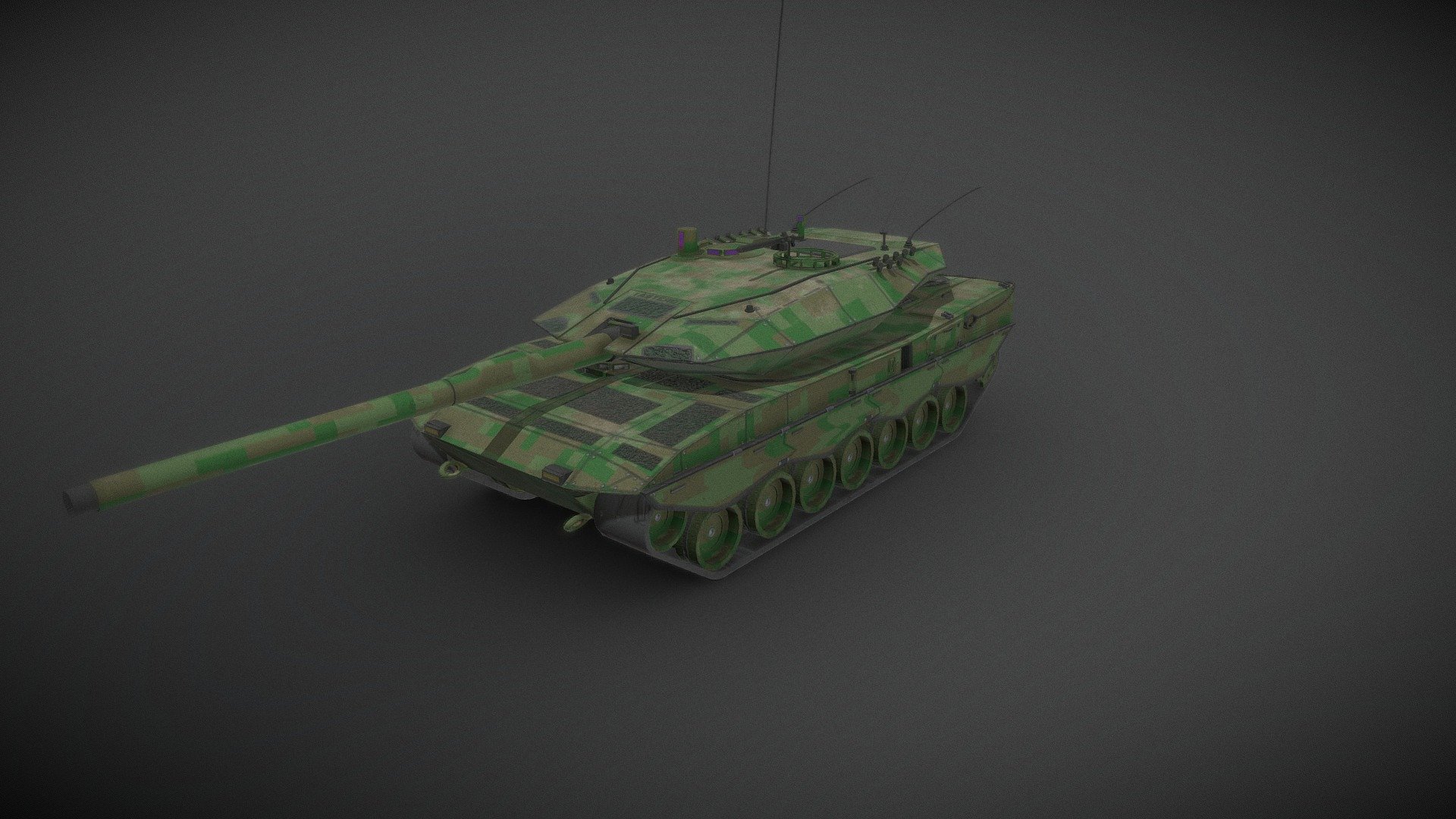 New modern tank, based on the R-15, made independently from 0, made by Mayess - R-77 "Fosh" ASTERO - Download Free 3D model by Mayess 3d model