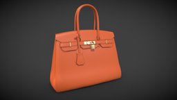 Hermes Birkin Bag leather, luxury, fashion, accessories, bag, secondlife, brand, accessory, purse, woman, handbag, sims4, hermes, clothing, birkin