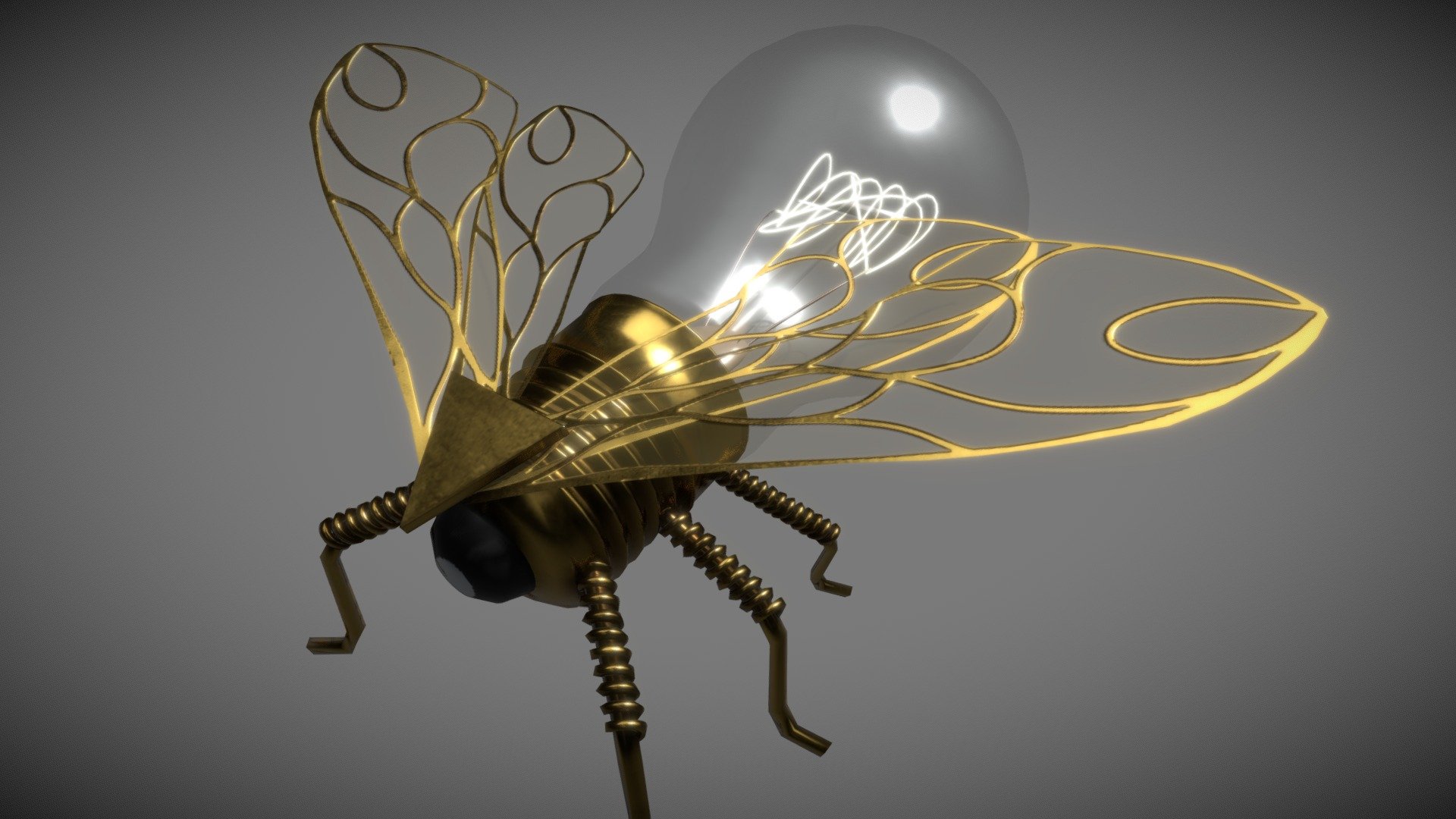 It's a bulb, it's a bee, it's a Bulb Bee - Bulb Bee - 3D model by Benoit Gagnier (@BenoitGagnier) 3d model