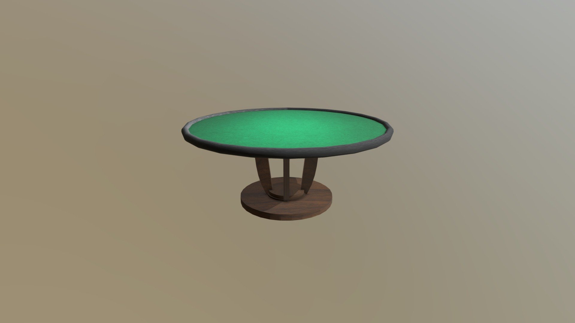 Poker Table - 3D model by zfuller 3d model