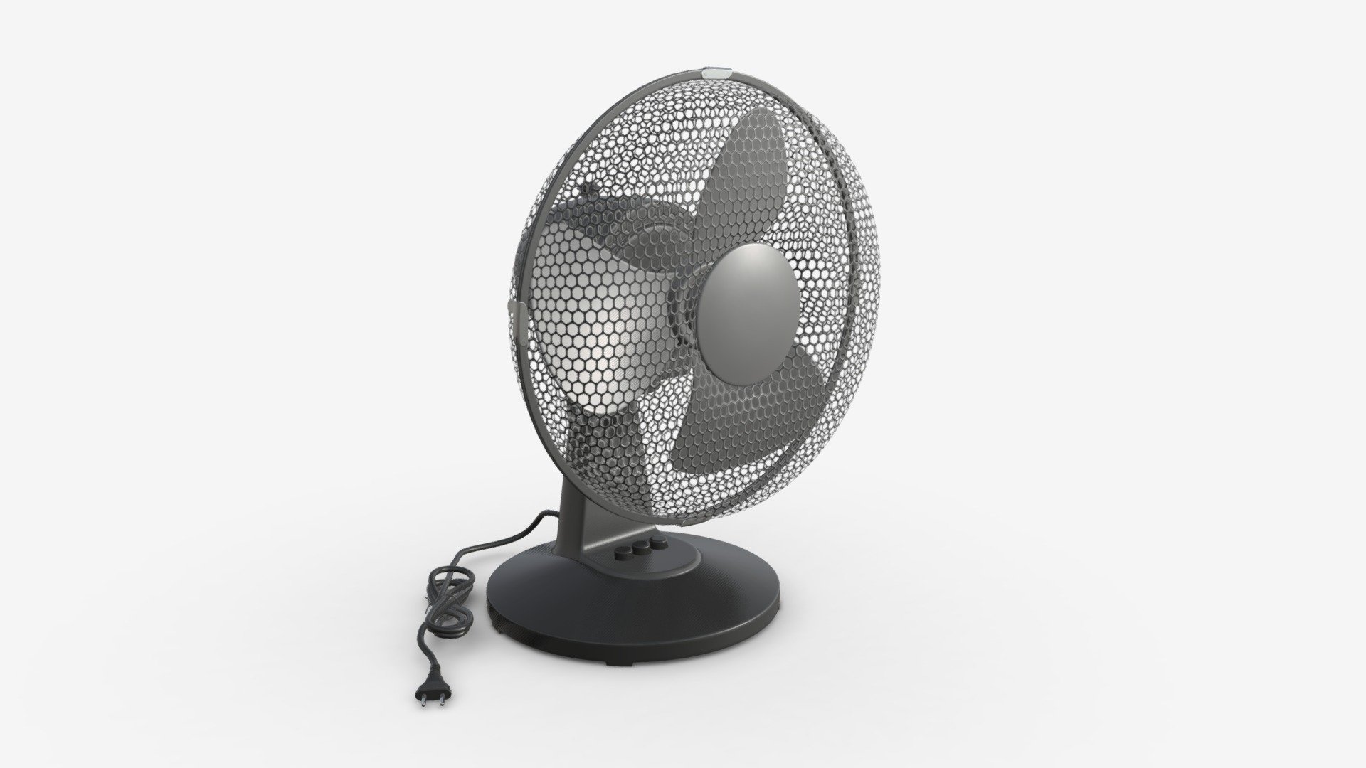 Table Fan Gray - Buy Royalty Free 3D model by HQ3DMOD (@AivisAstics) 3d model