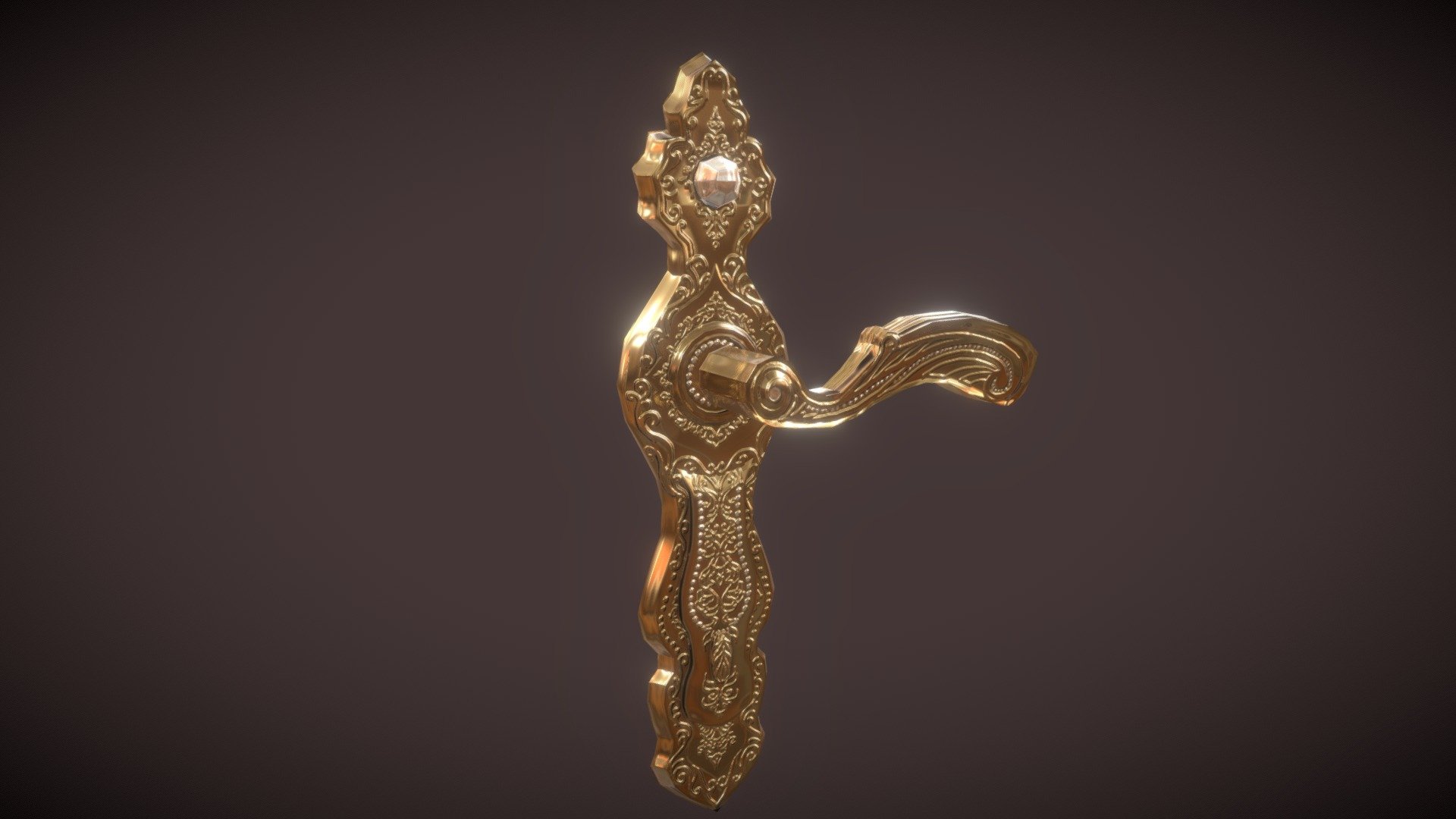 This is a bait, look at my other work pleaseeeee &lt;3
.
Or else 
....
Thank you &lt;3 - Low-Poly Fancy Doorhandle - Download Free 3D model by thiezubu 3d model