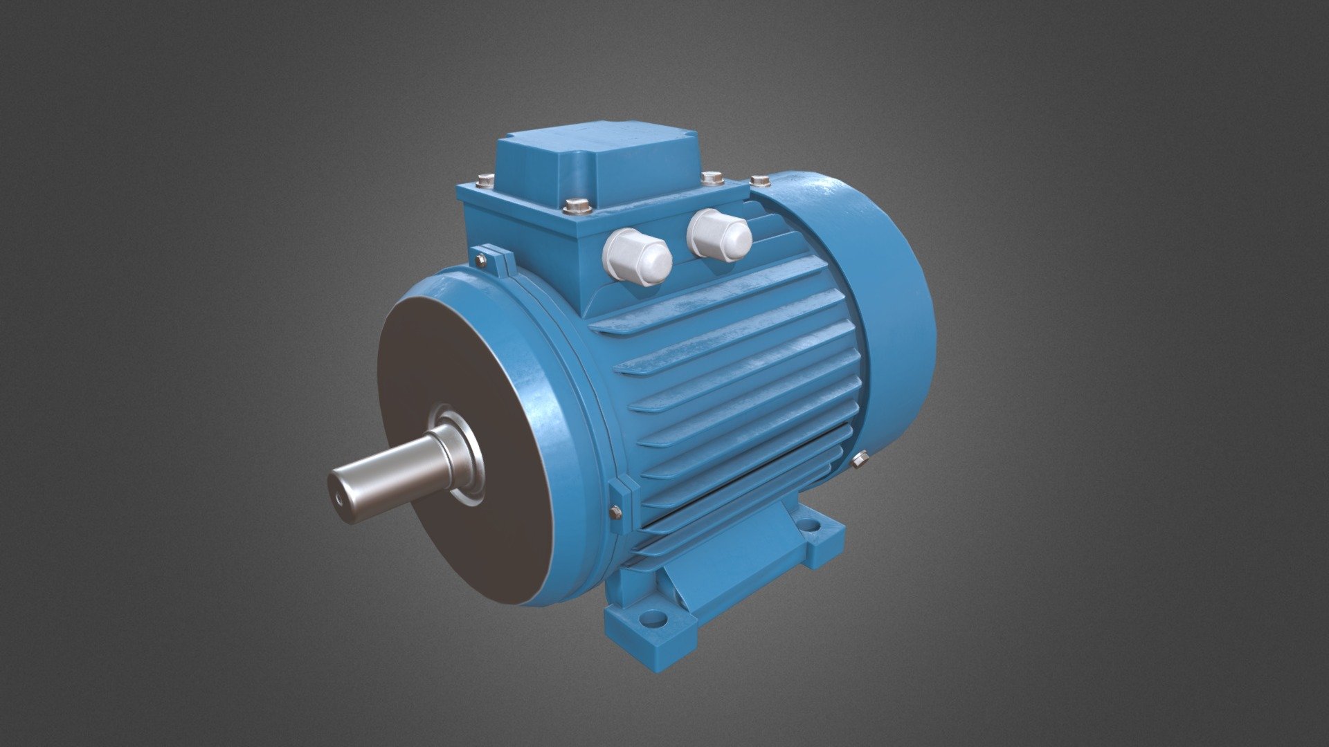 Electric Motor model created in 3DS Max 2018. Textures created in Substance Painter 3d model