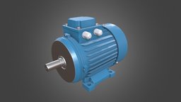 Electric Motor power, energy, motor, prop, industry, engine, substancepainter, substance, electric, industrial, gameready