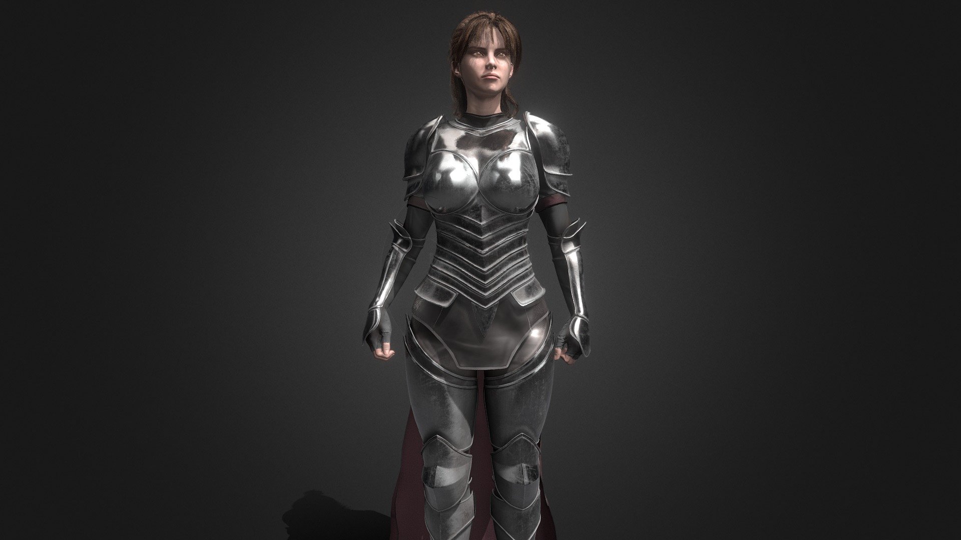 A fantasy inspired female Hero!

Designed in Med-Poly PBR including Albedo, Normal, Metallic, AO, and Roughness 2K textures.

This model is fully rigged as a humanoid and ready to animate in your 3D software or Game Engine!

153,733 Triangles 3d model