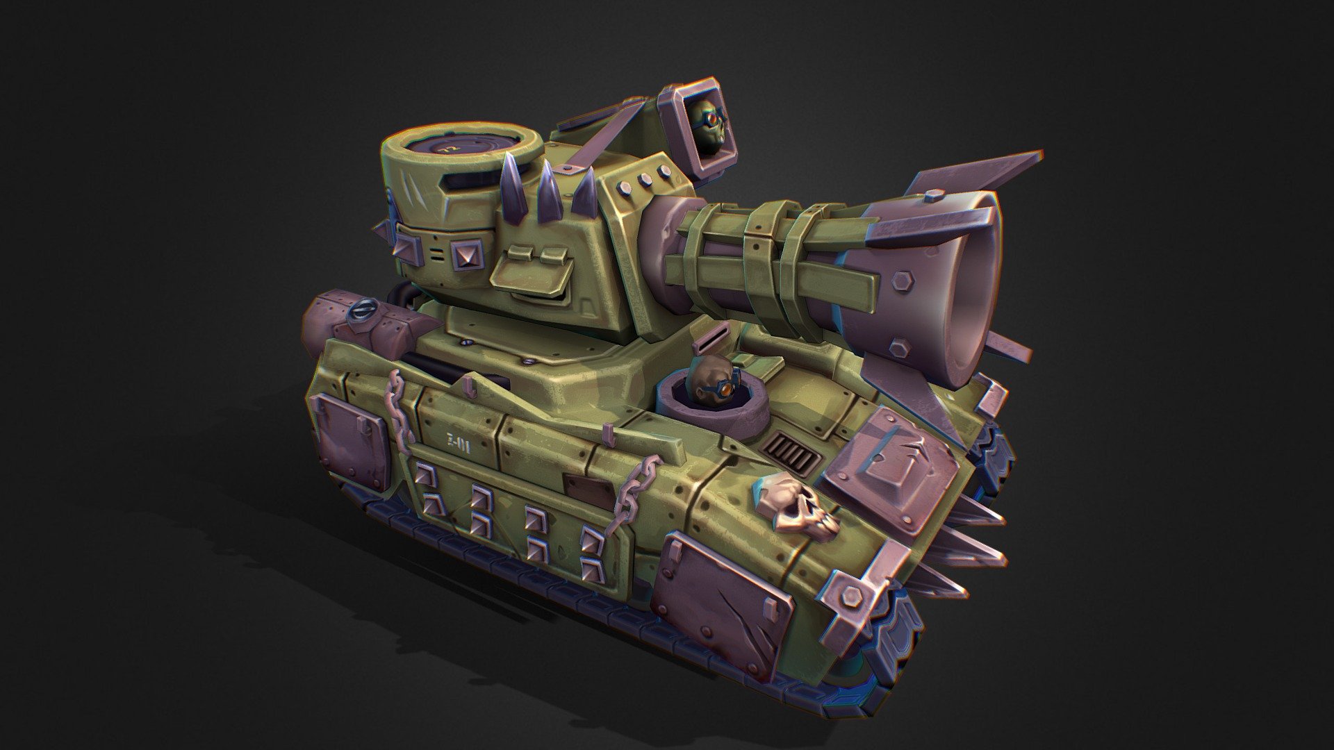 Tank All 012 - 3D model by Vlad Ovoy (@mitrilsh9) 3d model