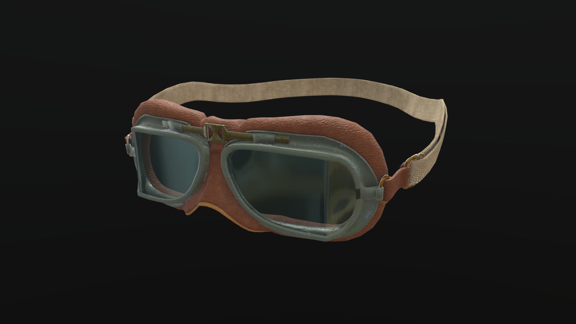 Game model - Bomber Pilot Goggles for Unreal Engine 3d model