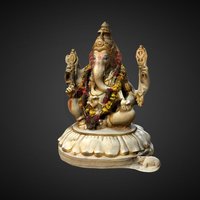 Ganesh Mala ganesh, hindu, mandir, murti, 3dsmax, 3dsmaxpublisher