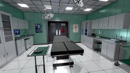 Operating Room room, anatomy, surgical, doctor, visualization, tools, equipment, table, vr, simulation, hospital, suite, surgery, medicine, healthcare, facility, operating, 3d, blender, model, technology, medical, environment, sterile