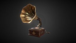 Phonograph (Record Player) instrument, play, player, record, realistic, musicbox, realisticmodel, music-player
