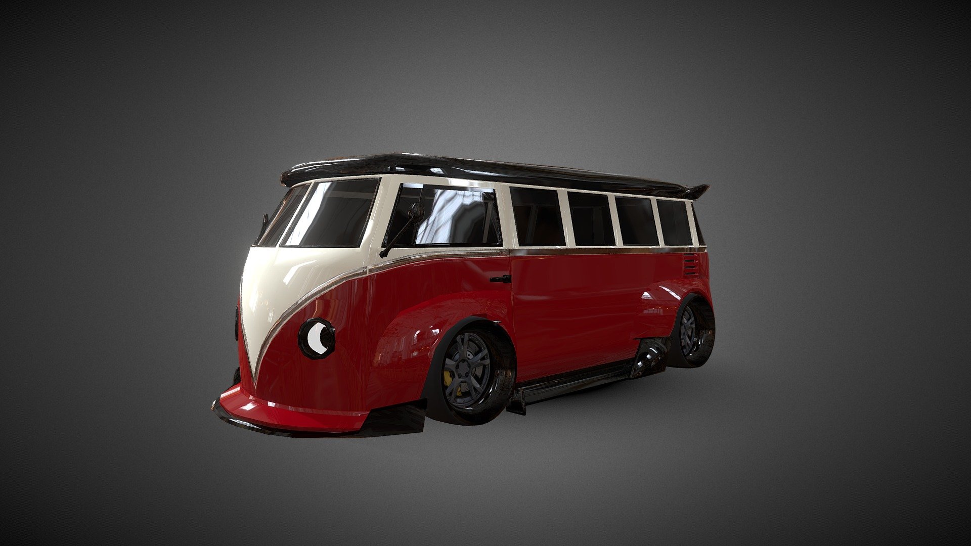 VW transporter widebody 
Hope you like it! - VW TRANSPORTER WIDEBODY - Download Free 3D model by memoov (@movartD) 3d model