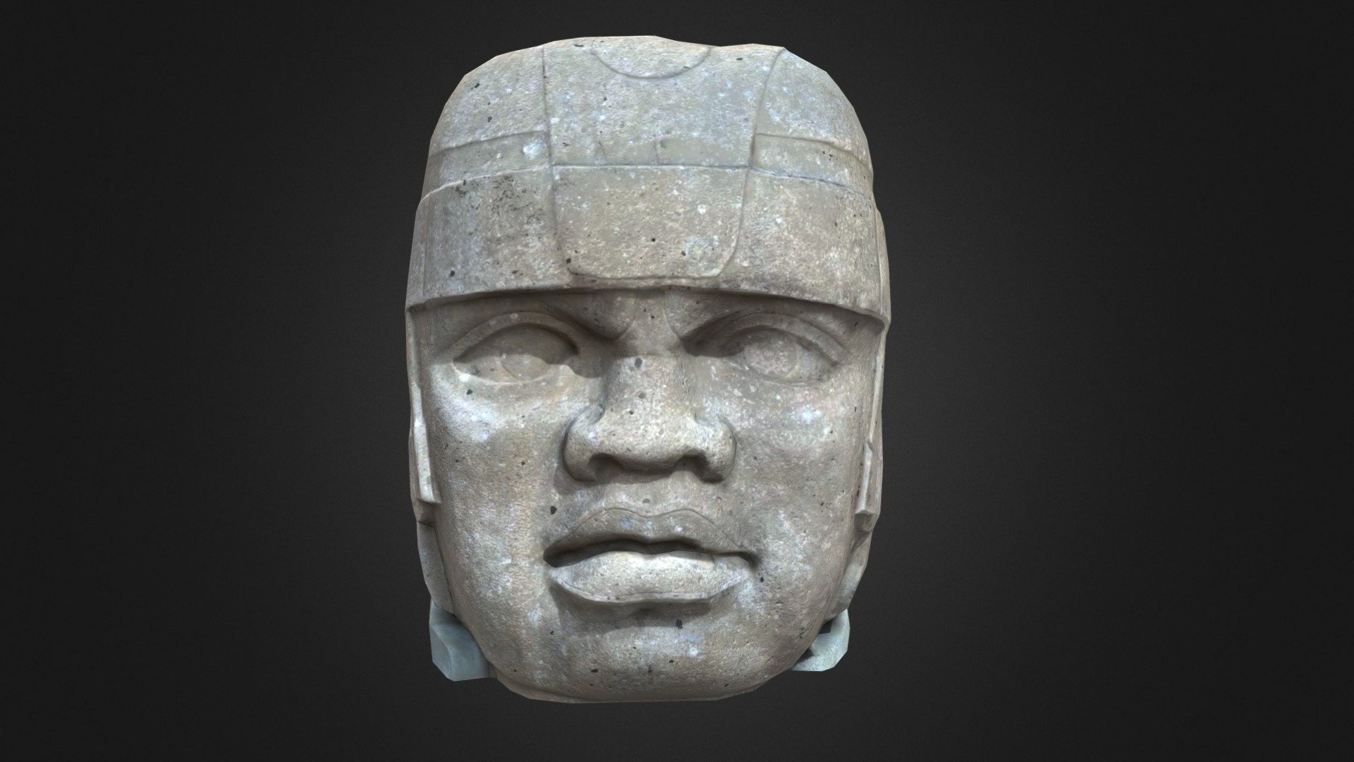 El Rey the Giant Olmec Head - 3D model by 3Dfluff 3d model