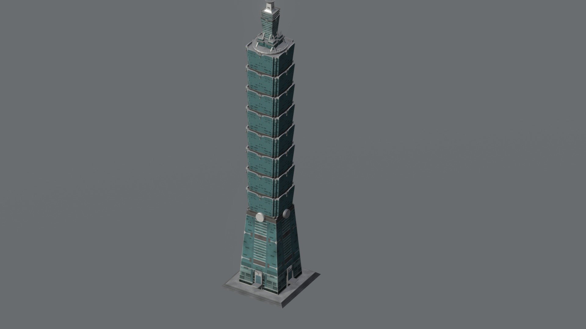 Taipei 101 Default - 3D model by eeshturbo 3d model