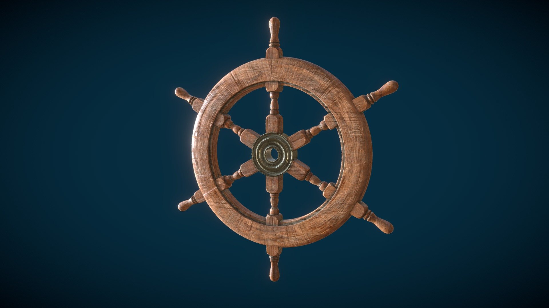 a Lowpoly game ready PBR 3D model of a Ship navigation wheel. Originally modeled in C4D.
Textured in Substance Painter - Ship Navigation Steering wheel Low-poly 3D model - 3D model by omar.bassam88 3d model