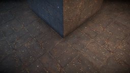 Old Brick Floor Material brick, heritage, pbs, seamless, photogrammetry, material