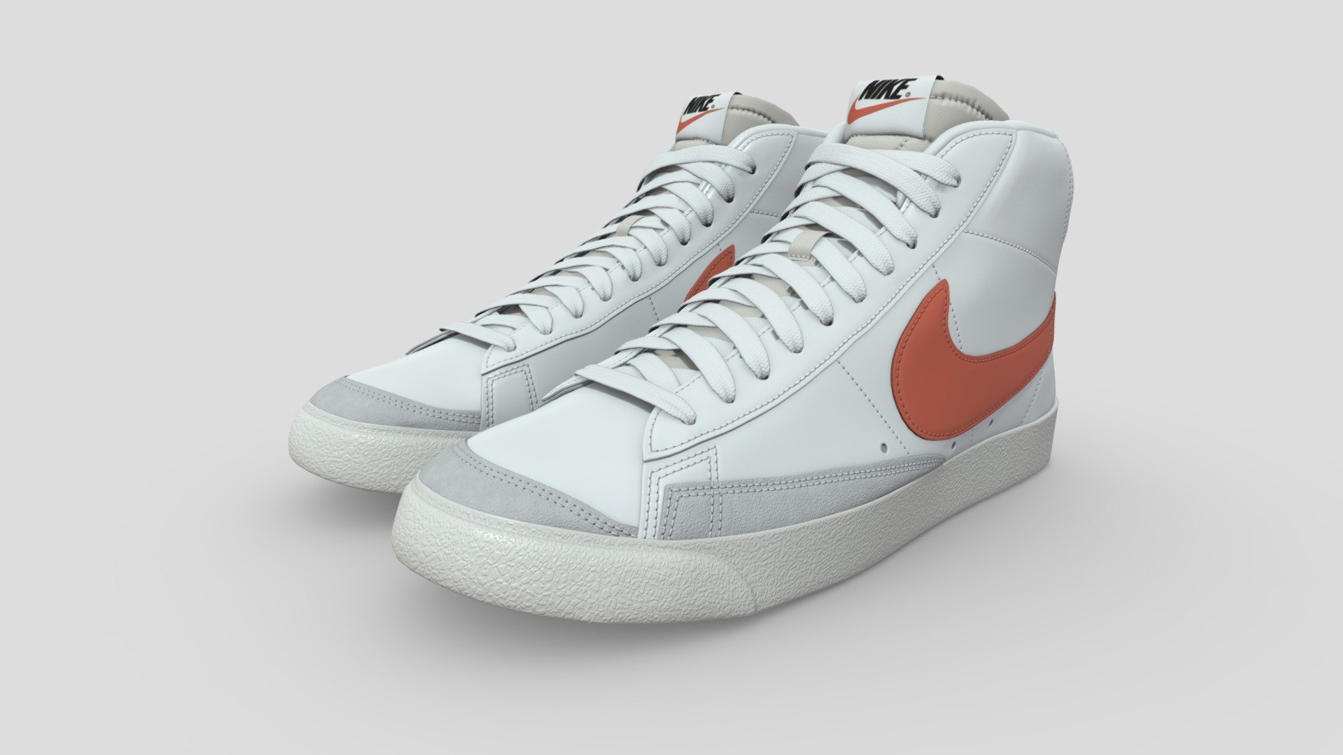 Nike Blazer Mid 77 Vintage PBR was created with real world scale. . all textures and materials created with high quality to provide you beautiful render with 4K texture resolution - Nike Blazer Mid 77 Vintage - Buy Royalty Free 3D model by aimadbro 3d model
