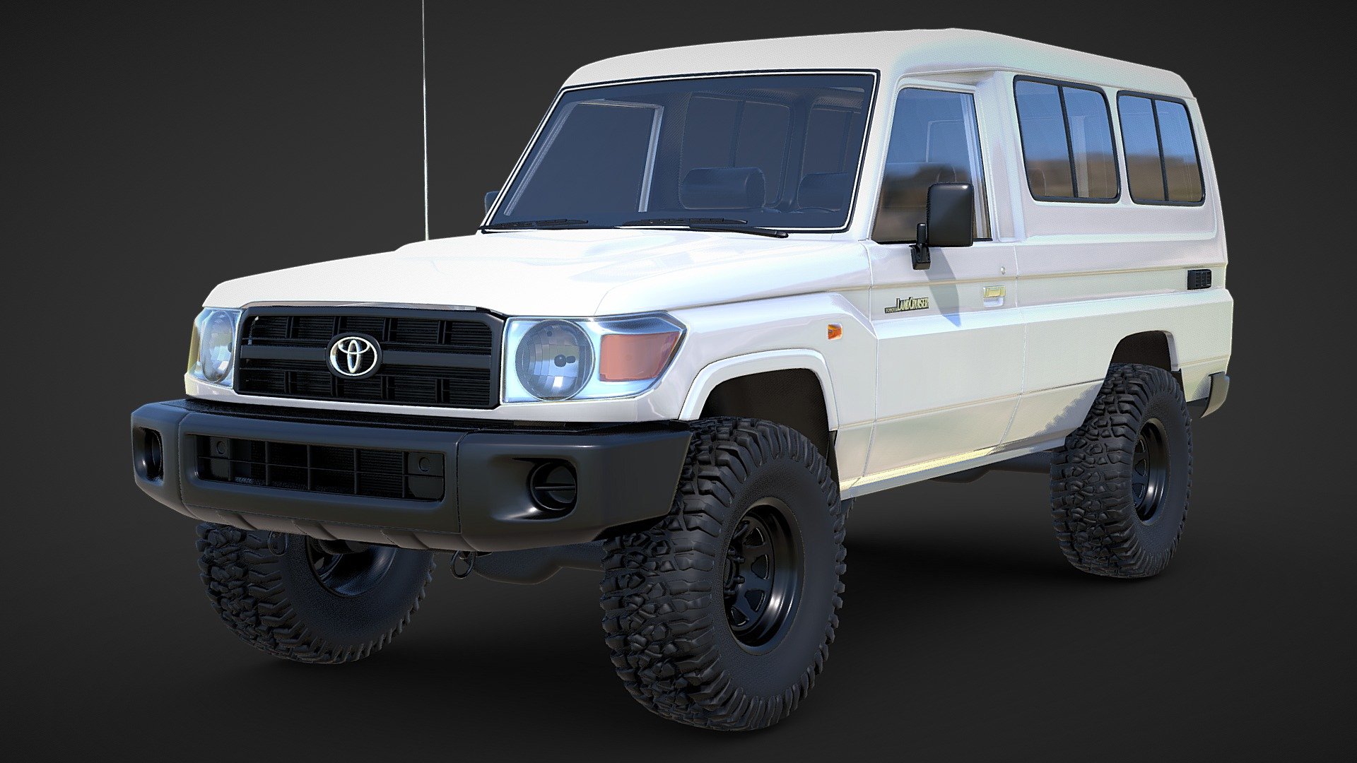 Toyota Landcruiser 78 Series Stock Variation - Toyota Landcruiser 78 Series Stock - Buy Royalty Free 3D model by Pitstop3D - 4x4 (@Pitstop3D-4x4) 3d model