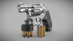 Taurus 606 .357 Magnum Revolver revolver, handgun, 357, firearm, pistol, taurus, magnum, 606, speedloader, weapon, model