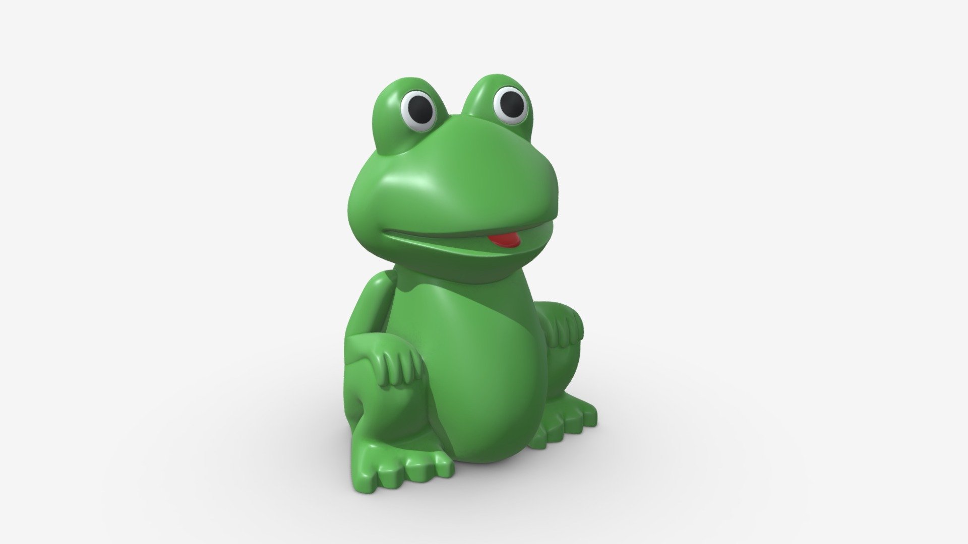 green frog toy - Buy Royalty Free 3D model by HQ3DMOD (@AivisAstics) 3d model
