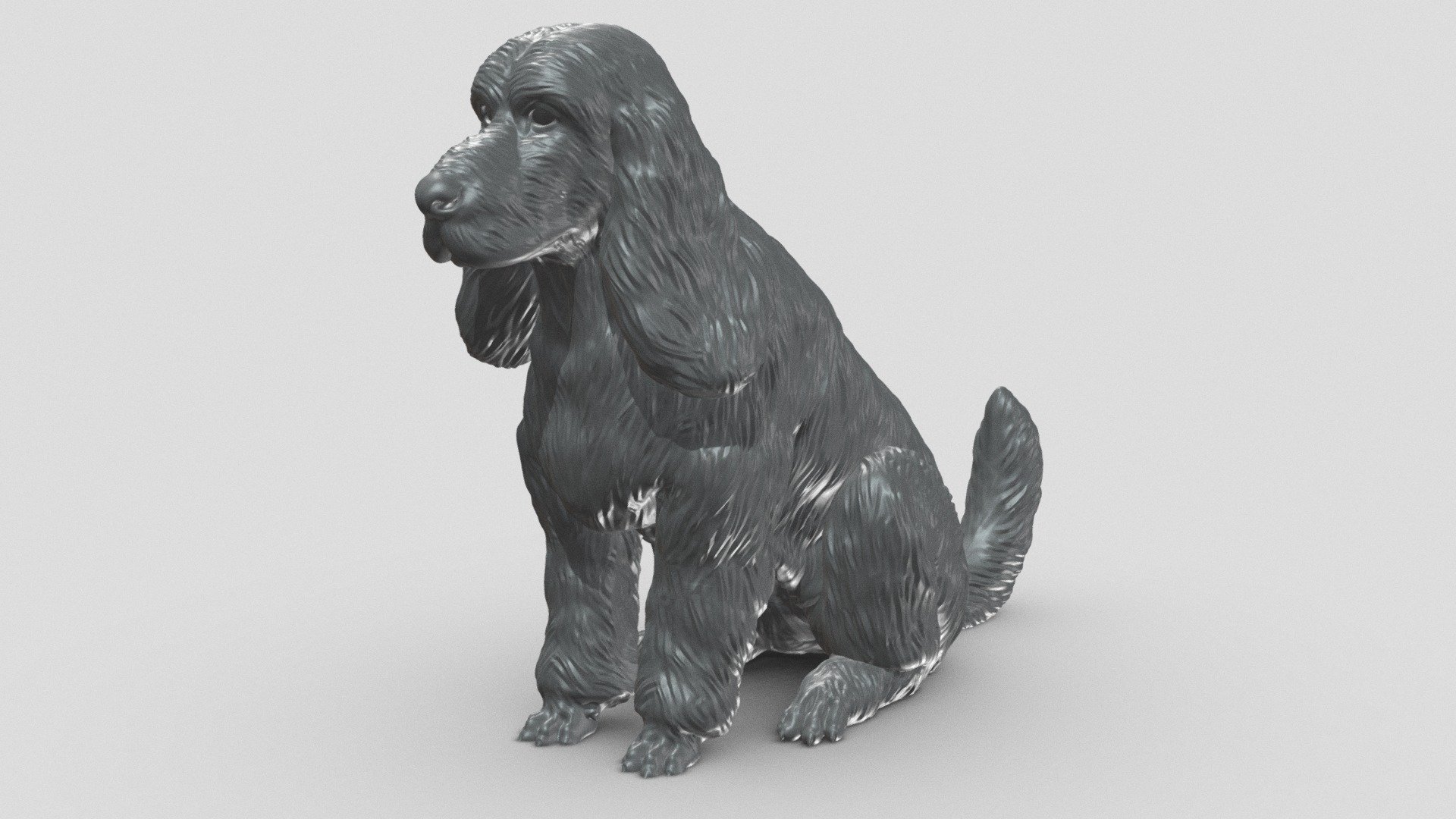 Preview shows decimated version. Extra files included .STL format.

STL file checked by Netfabb

Model height 100 mm, but you can change the size you like

It is suitable for decorating your room or desk, and of course you can give it to your loved ones

I hope you like it and thanks for the support! - English Cocker Spaniel V2 3D print model - Buy Royalty Free 3D model by Peternak 3D (@peternak3d) 3d model