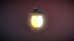 Lantern lamp, lantern, game-asset, substancepainter, substance, low-poly, pbr, light