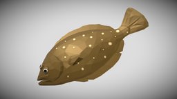 [Low Poly] Flatfish