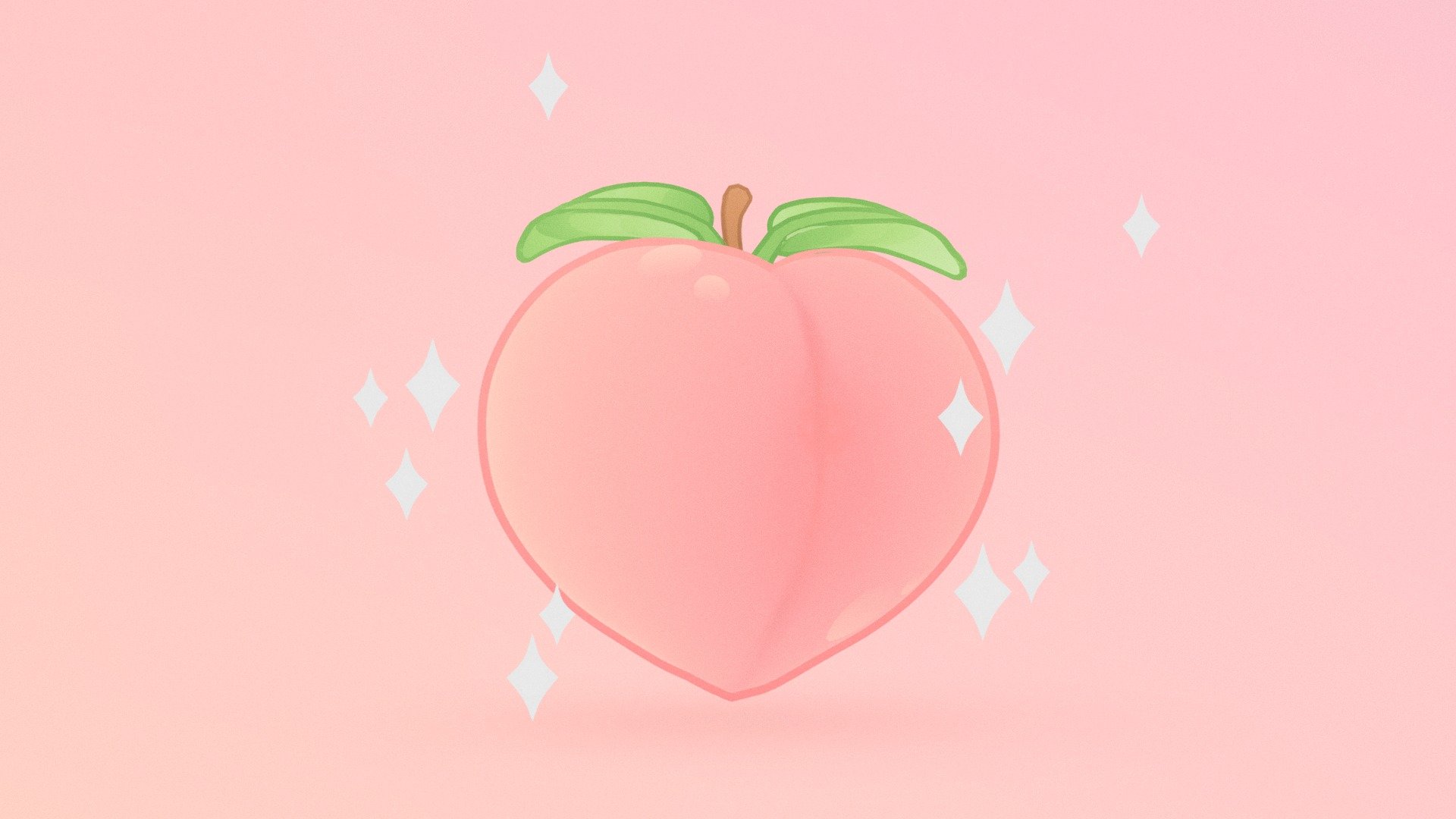 Just a peach, nothing special.
Because the world needs more peaches.

Juicy peach emoji in cartoon style, made with Blender.
Simple gradient texture, unlit.

🍑🍑🍑🍑🍑🍑🍑 - Juicy peach Emoji 🍑 - Buy Royalty Free 3D model by Stylized Box (@Stylized_Box) 3d model