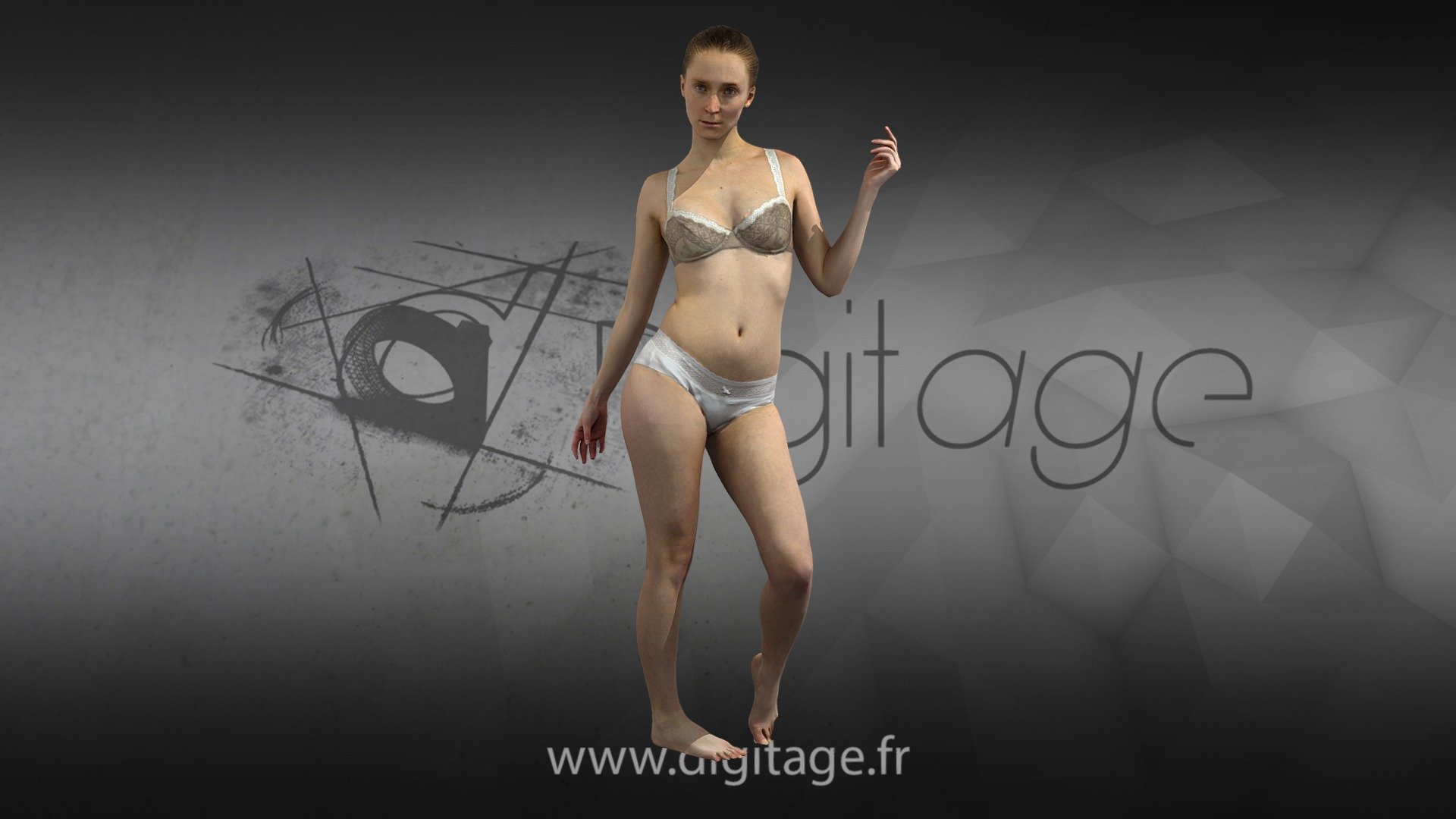 Bodysan ready for import in VR / AR Games scenes full Retopology and quad optimization

Textures 8k : - diffuse

20210806_Lola_345_LP_v1 - Roxane - VR ready grey underwear pose - Buy Royalty Free 3D model by Digitage 3d model