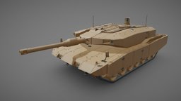 Leopard 2 A7 tank print, tank, leopard, 3d-art, 3d, war