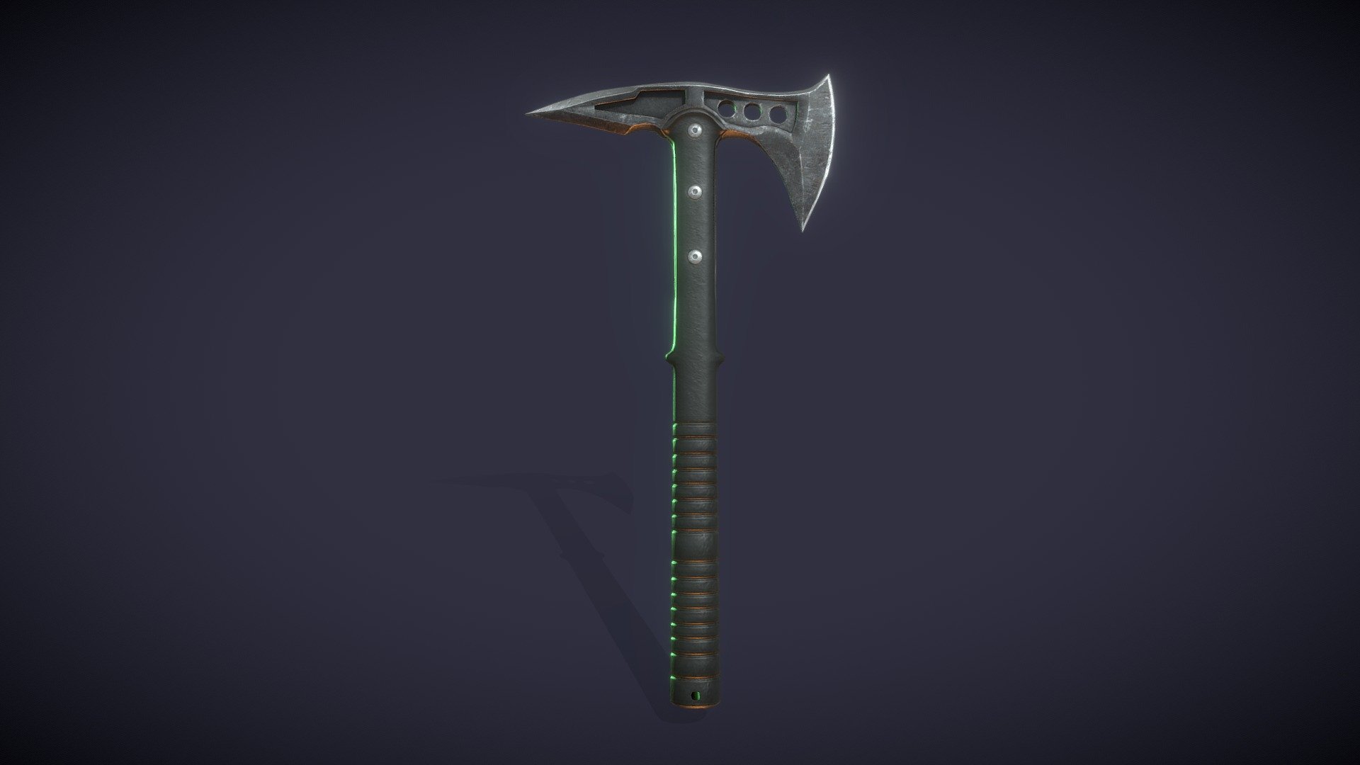 Combat Axe.




1 mesh.

Geometry: 4884 triangles, 3445 vertices.

PBR high resolution textures (4K).

Channels: diffuse, normal, metallic, ambient occlusion.

SRP support: BuiltIn, URP, HDRP.

Unity version: +2020.3.
 - Melee Apocalypse Weapons: Combat Axe - 3D model by Hitoshi Matsui (@hitoshi.matsui) 3d model
