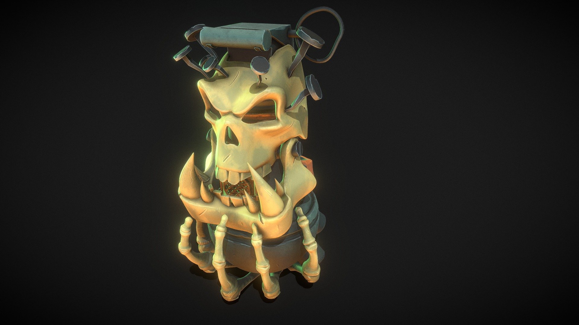 League of legends :Arcane Inspired Grenade - Skull Bomb - 3D model by Freiheight 3d model