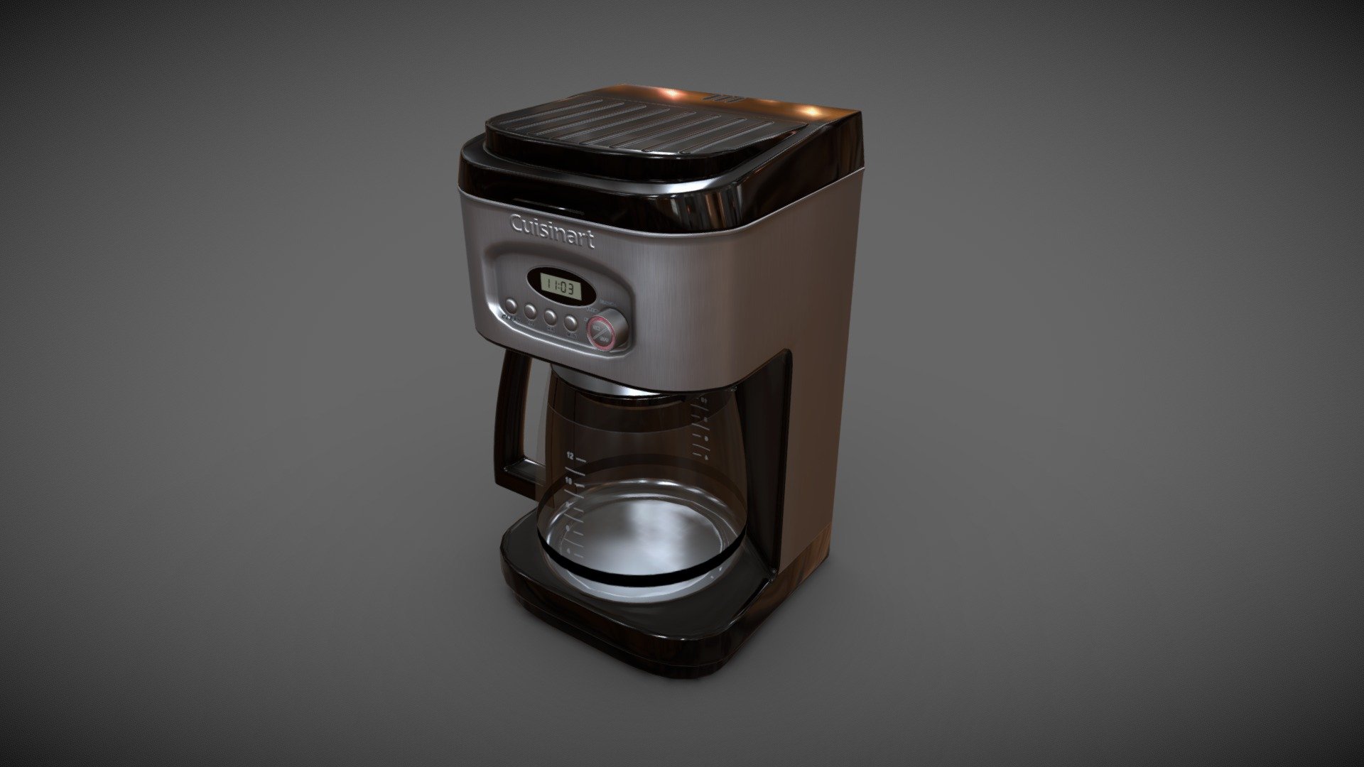 Coffee Maker Cuisinart



File formats: 3ds Max 2012,  FBX



This model contains PNG textures(4096x4096):

-Base Color

-Metallness

-Roughness



-Diffuse

-Glossiness

-Specular



-Normal

-Ambient Occlusion - Coffee Maker Cuisinart - Buy Royalty Free 3D model by fade_to_black 3d model