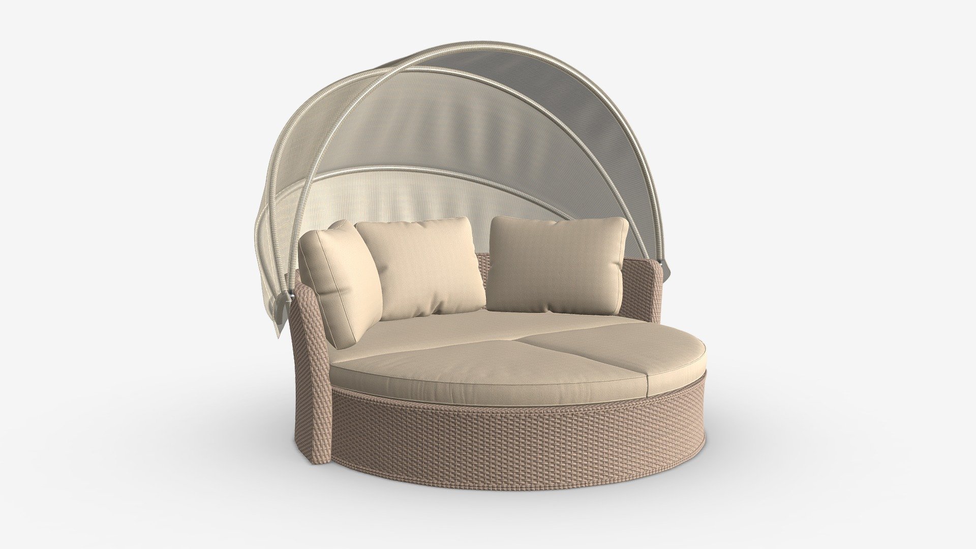 Argos Home Argenta Rattan Effect Day Sofa - Buy Royalty Free 3D model by HQ3DMOD (@AivisAstics) 3d model