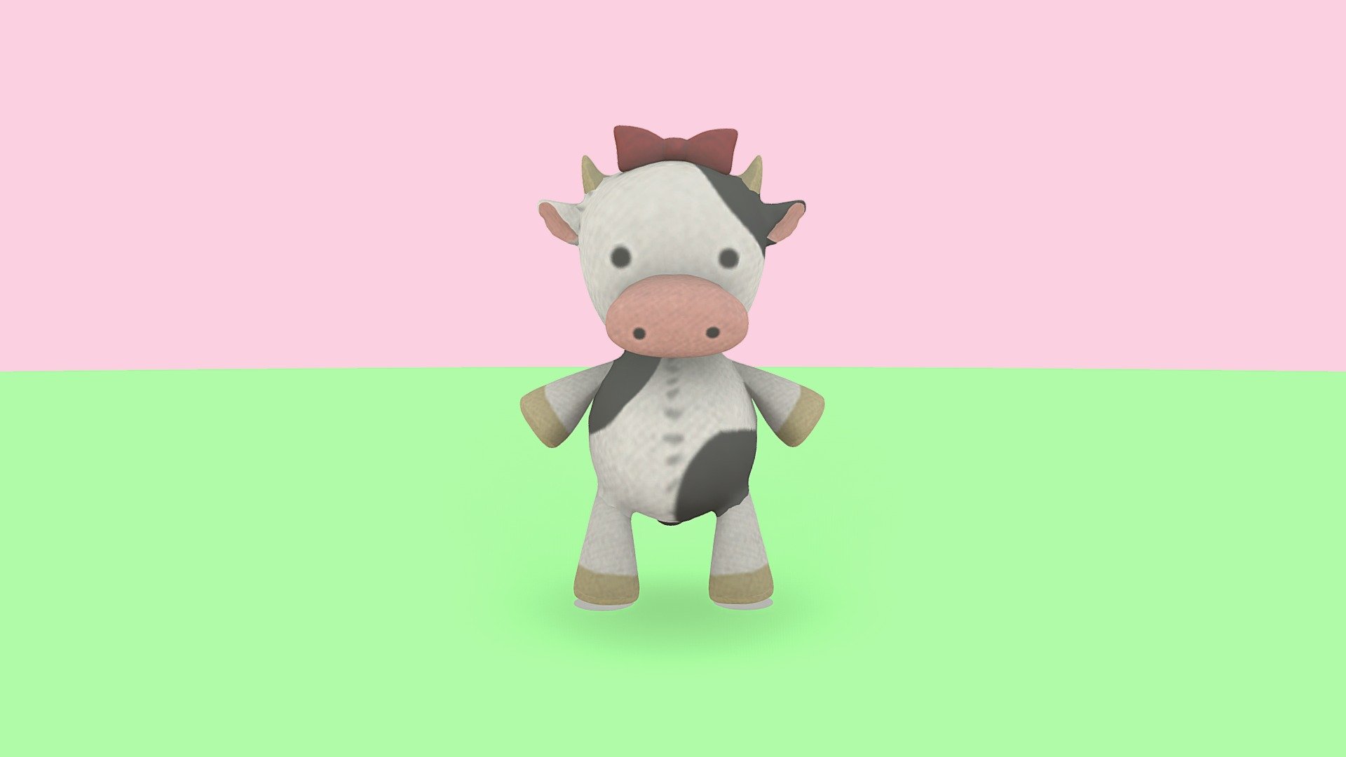 Do you konw Honoka has a pet?
Cow! - The pet cow of Honoka - Download Free 3D model by systemmanager 3d model