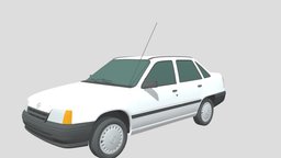 Opel Kadett E Sedan (1991) e, sedan, opel, realistic, photoreal, 1991, car, kadett