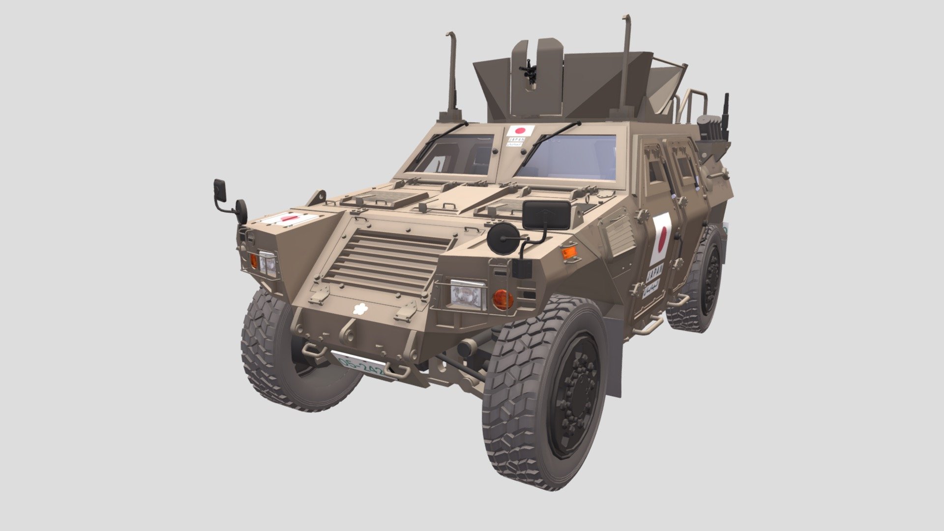 Japan Komatsu light armored vehicle (LAV).

小松製作所輕裝甲機動車，伊拉克戰爭款式。 - Komatsu LAV (Iraq) / interior - 3D model by Basic Hsu (@Hsu.Pei.Ge) 3d model