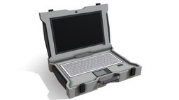 Rugged Laptop (Low Poly) low-poly-model, lowpolymodel, low-poly-blender, low-poly, blender, lowpoly