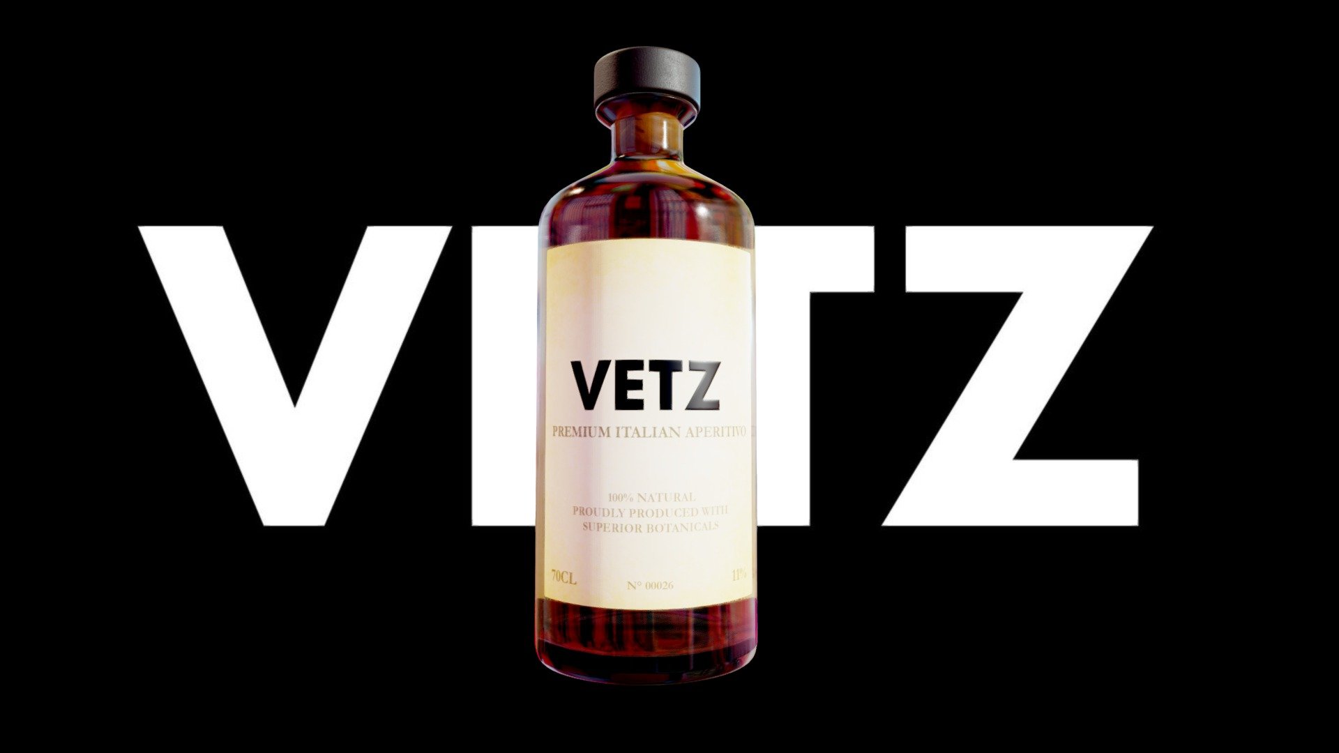 Vetz Bottle - 3D model by Mountrise 3d model
