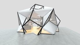 VR art Gallery 13 Great Dodeca + dodeca minimal, geometry, artwork, polyhedron, vr, gallery, museum, polyhedra, architecture