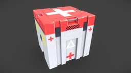 Sci Fi Crate First Aid crate, crates, health, firstaid, firstaidkit, scifi