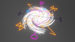 Mandala Simple Animation Test circle, heart, key, magica, mandala, chave, coracao, magic