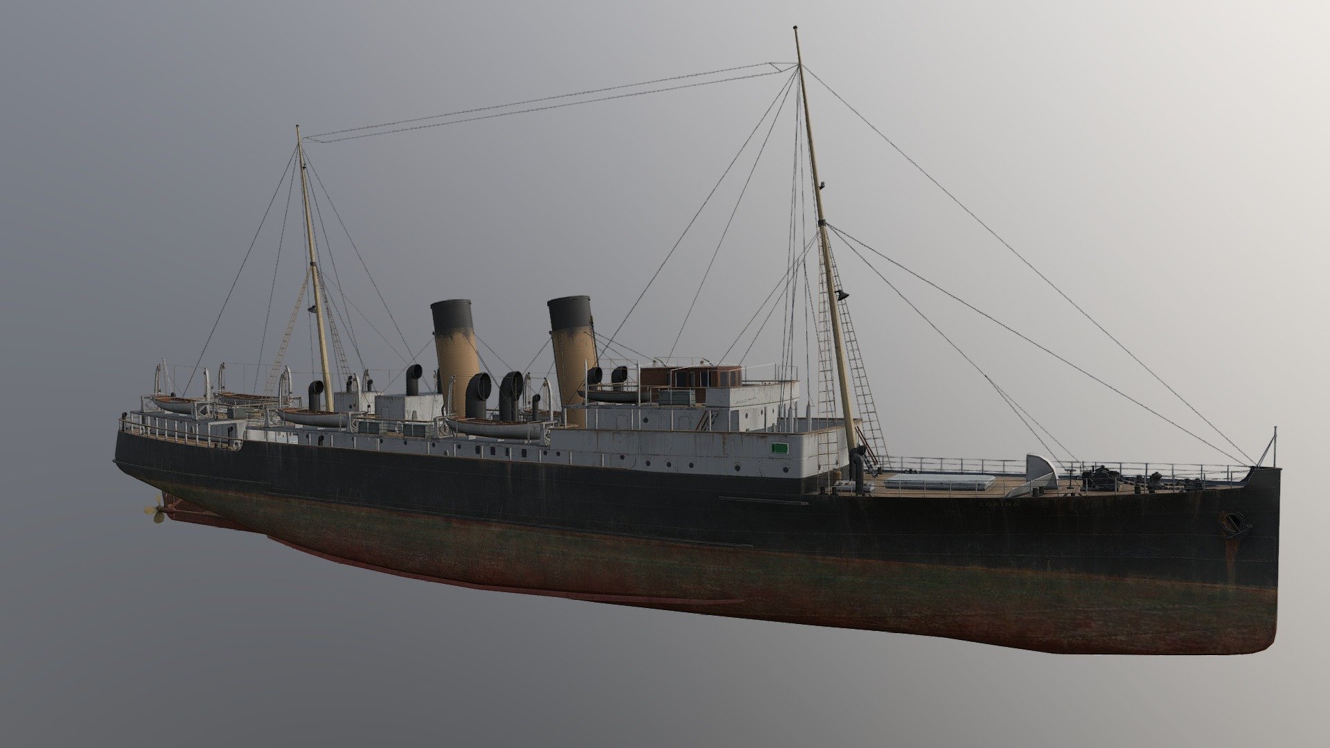 Ship Lorina - Download Free 3D model by mamont nikita (@mamontnikita62) 3d model