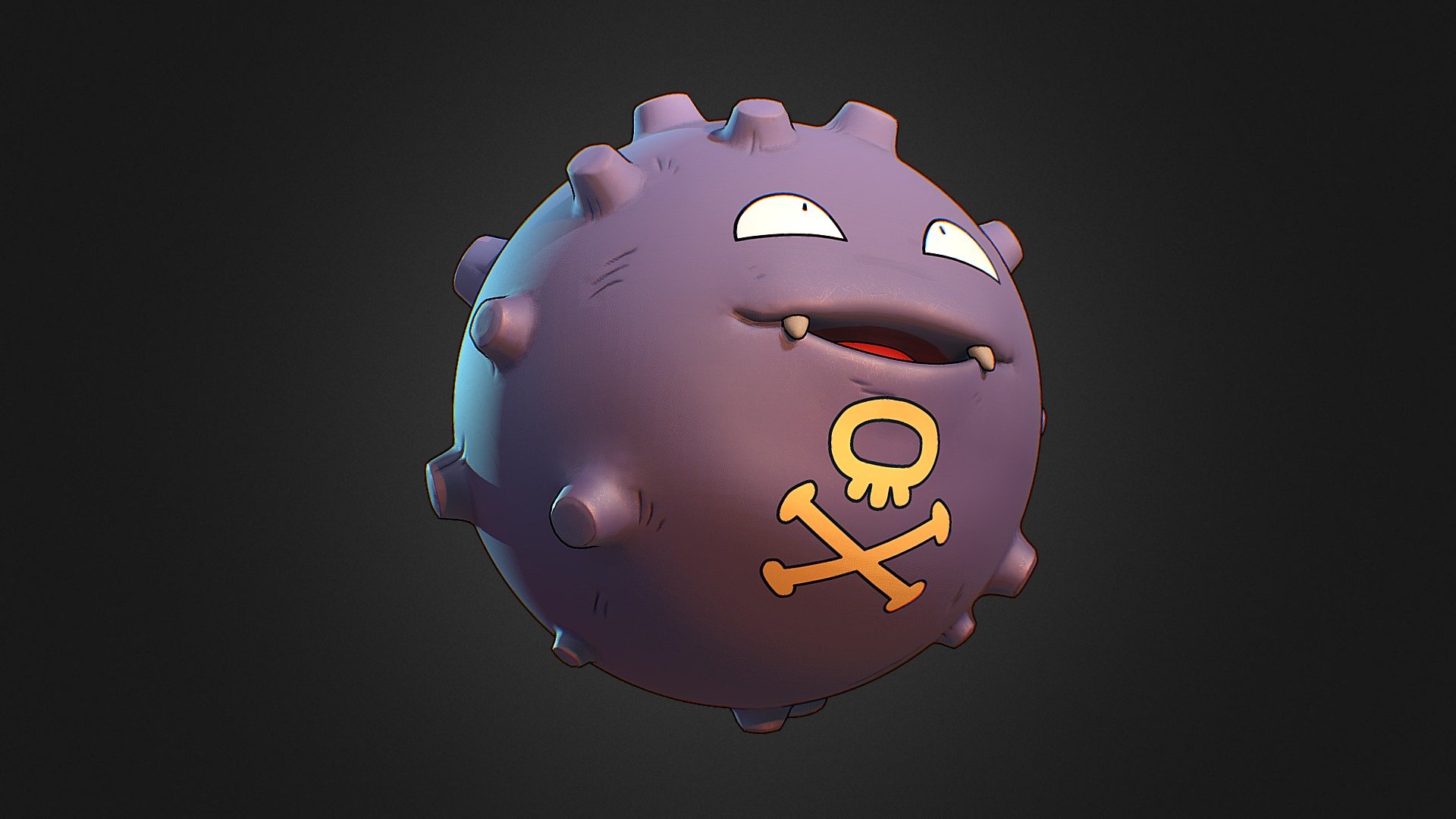 The gassy one - Koffing Pokemon - 3D model by 3dlogicus 3d model
